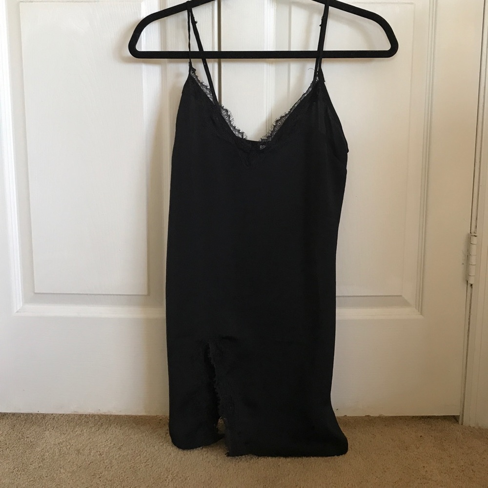 Urban Outfitters black slip dress